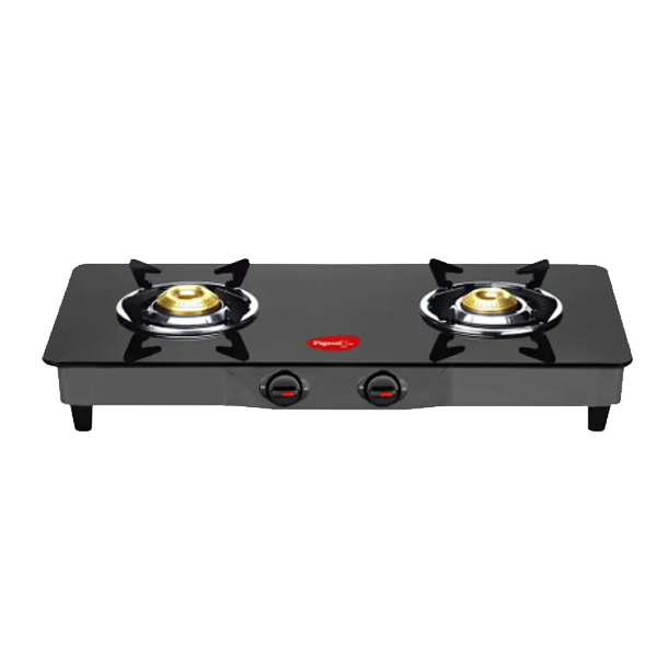 Pigeon 2 Burner Jumbo GlassTop Cooktop Stainless Steel (PGJUMBO2B)