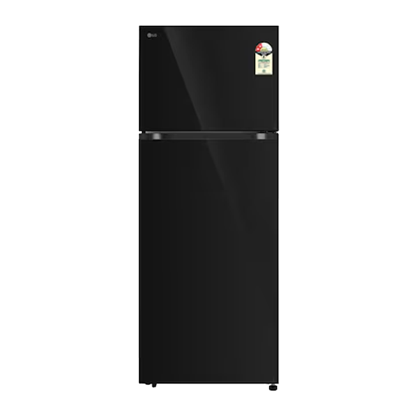 LG 466 L 2 Star Double Door Refrigerator (Wifi Convertible, Door Cooling+, Black Mirror Finish, GLT492EBMY)