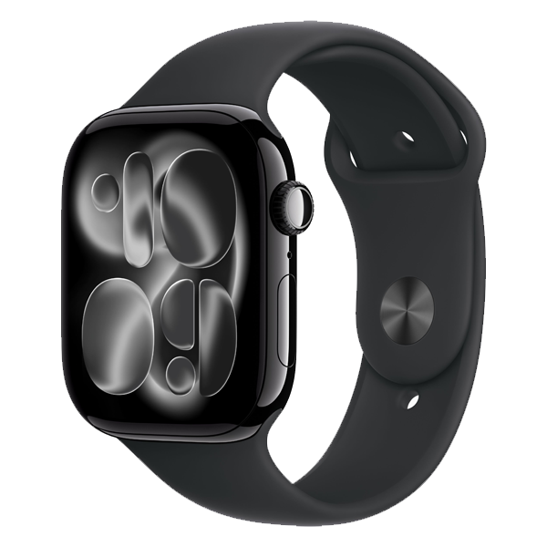 Apple Watch Series 11 GPS + Cellular 46mm Silver Aluminium Case with Purple Fog Sport Band - M/L (IWS11CEL46SILALMFCR4)