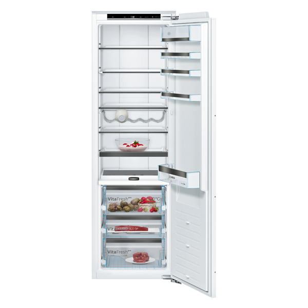 Bosch Built-In Refrigerator 289L Stainless Steel LED Lighting Optimal Climate Control Pull-Out Glass Shelf (KIF81HD31I)