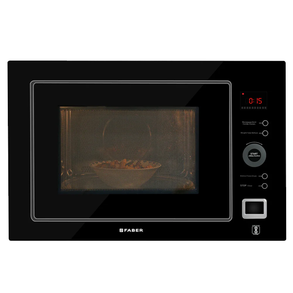 Faber 25 L Built-in Microwave Oven with 10 Autocook Menus (FBIMWO25LCGSBK, Black)