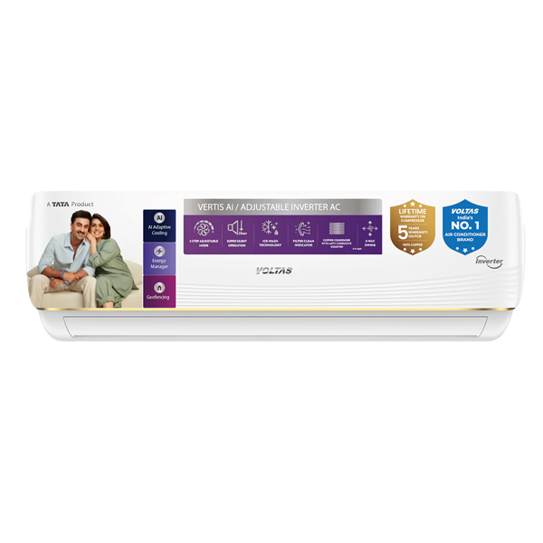 Voltas 1.5 Ton 5 Star Inverter Split Air Conditioner, 185 Vertis Zest AI (1.5T185INVERAIZG5SIU)