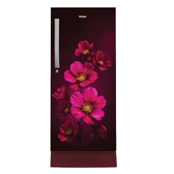 Haier 215L 3 Star Red Xsenia Finish Direct Cool Single Door Refrigerator with Base Drawer (HRD2353PRXA)