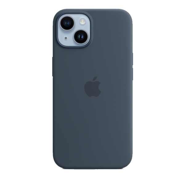 Apple iPhone 14 Silicone Case with MagSafe,Storm Blue (IP14SICASESMBLUMPRV3)