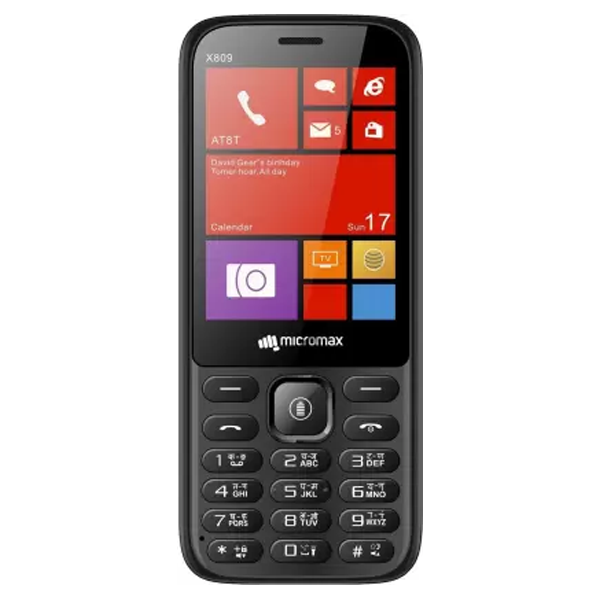 Micromax X809 (Black, Anti Theft, 1000mAh) (X809)