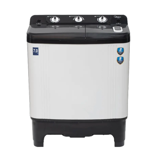 Midea 7 kg 5 Star Semi Automatic Top Load Washing Machine (MWMSA070PDXKW)