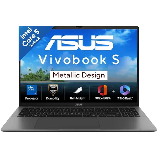 Asus Vivobook S16,14th Gen, Intel Core 5 Intel UHD iGPU/16GB RAM/512GB SSD Laptop (ASUSS3607VARP113WS)