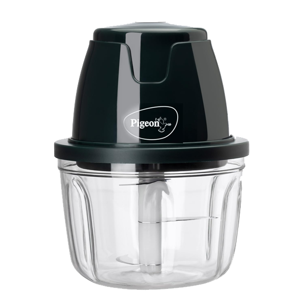 Pigeon Zoom Electric Chopper 350 ml, Portable with 3 Stainless Steel Blades for Effortlessly Chopping Vegetables and Fruits - Green, 30 Watts (PGZOOM350ML)
