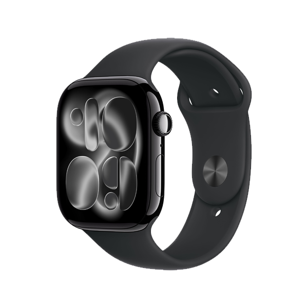 Apple Watch Series 11 GPS 46mm Space Grey Aluminium Case with Black Sport Band - S/M (IWS11GPS46SGRALMEV04)