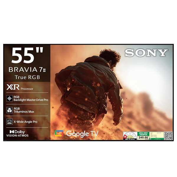 Sony 139 cm 55 Inch BRAVIA 7II True RGB Series 4K Ultra HD Google TV  (K55XR70M2)