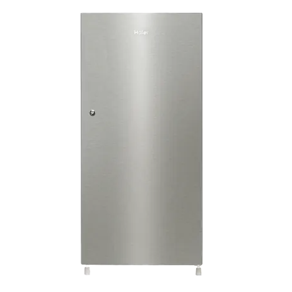 Haier 190L Direct Cool Single Door Refrigerator (Nickel Steel, 3 Star, HRD2103BNSA)