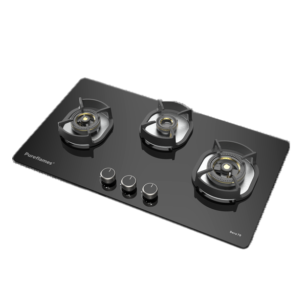 Pureflames Sera 70 Gas Hob 3 Burner (SERA703B)