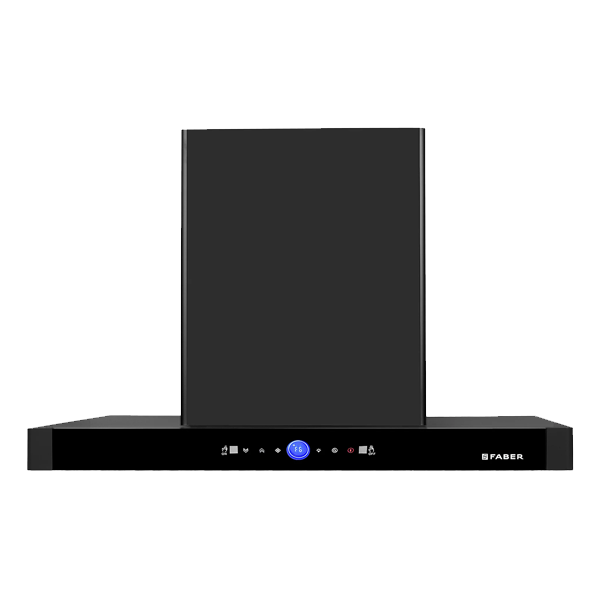 FABER HOOD BLOOM FL BK 90 Island Chimney with 1500m³/hr Suction, BLDC Motor, Gesture & Dual Touch Control (BLOOMFLBK90)