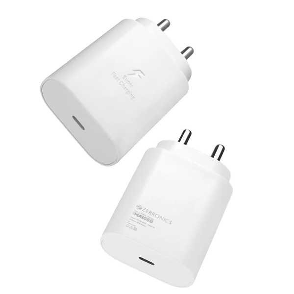 Zebronics Zeb MA108B 25W Pd Type-C Charger (ZEBMAMA108B)