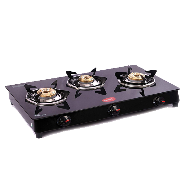 Pigeon by Stoverkraft Scarlet 3 Burner Glass Cook Top Stainless Steel (PGSCARLET3B)