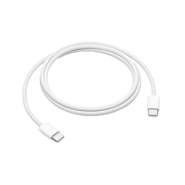 Apple Type C to Type C 3.2 Feet (1M) Charging Cable (Woven Design, White, IPCC60WUSBC1MMW493)