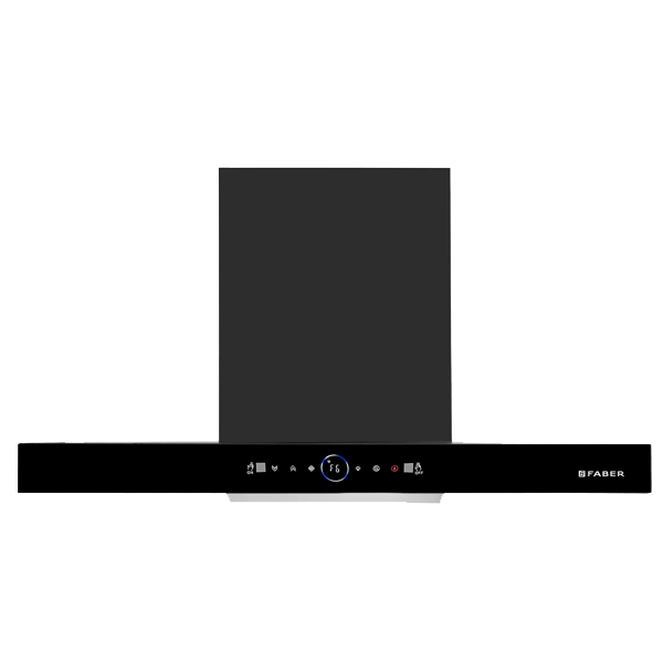 Faber Hood Dazzle BLDC HC SC FL BK IN 90 Wall Mounted Chimney (DAZZLEBLDCINHCSCFL90)