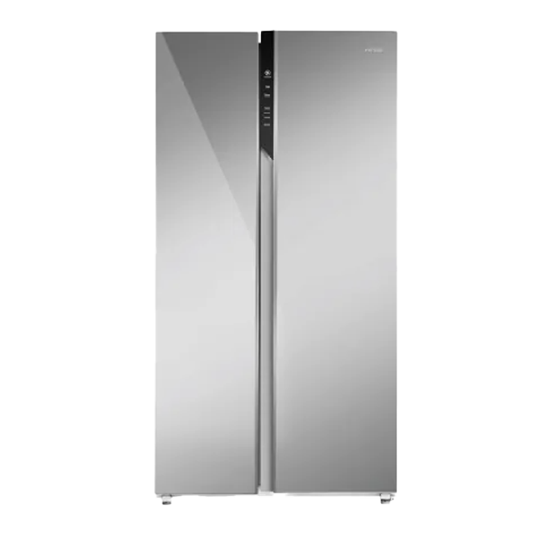 Haier 602L 2 Door Premium Glass Door Side by Side Frost Free Refrigerator (Wi-Fi, Mirror Glass, 3 Star, HRS682PMGU1)