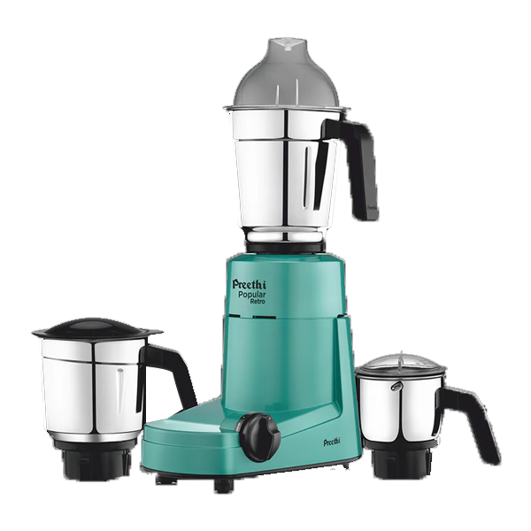 Preethi Popular Retro Green 750 W Mixer Grinder  (POPULARRETROGREEN)
