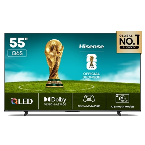 Hisense 139 cm 55 inch 4K QLED TV (HISENSE55Q6S)