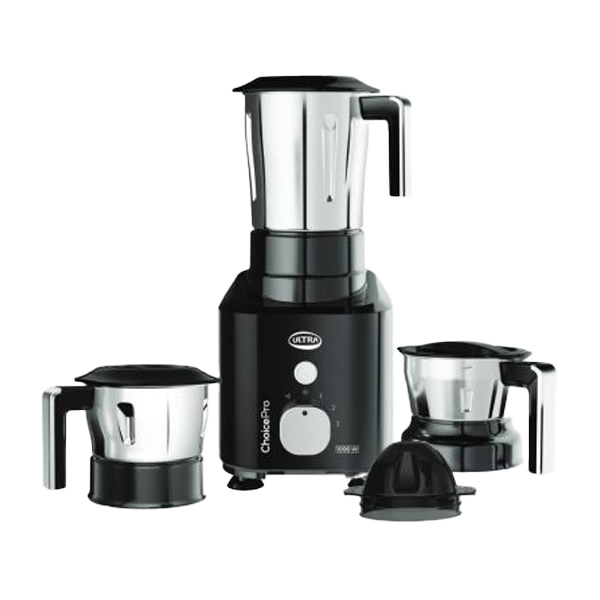 Ultra Choice Pro Mixer Grinder - Black | Fast & Heavy-Duty 1000W High Torque Motor (CHOICEPRO1000W)