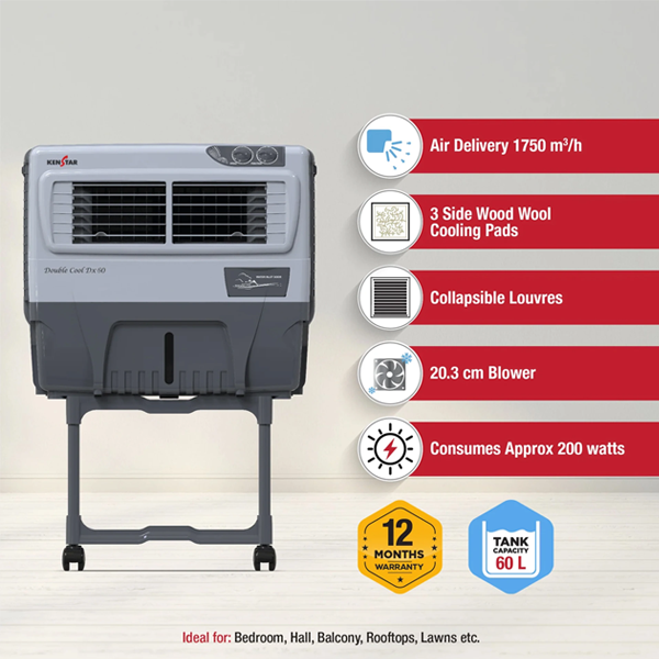 Kenstar 60 L Window Air Cooler (60L121DXBIS5SWC)