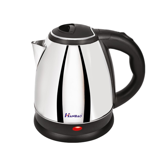 Hanbao 1.5 litre Garma Garam Electric Kettle (1350W, Stainless Steel Body, Cool Touch Handle, Silver Black, GARMAGARAMSS1.5L)
