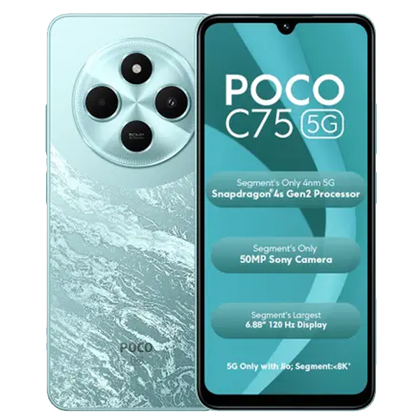 POCO C75 5G Mobile (4GB RAM, 128GB, POCOC755G4128GB)