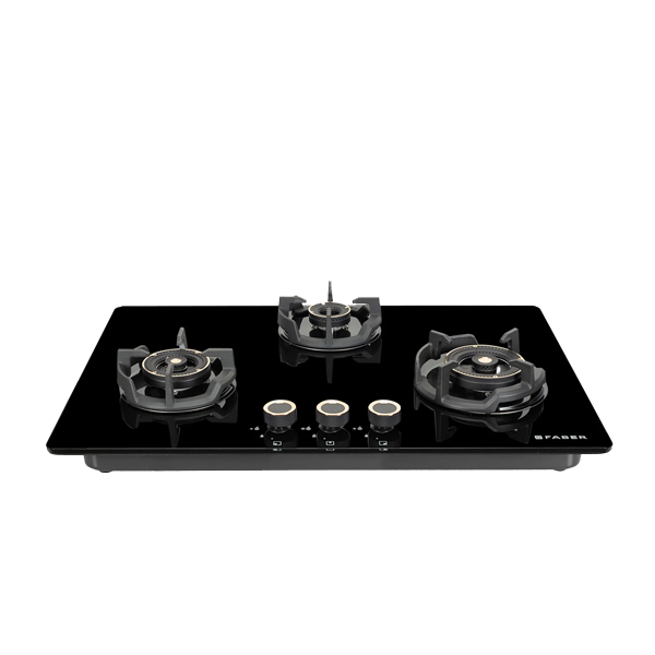 Faber 75 cm 3 Burner Hob Experia Series (Auto Electric, Built-In Or Hobtop, Flame Failure Device, EXPERIAHT753ALUAIFFD)