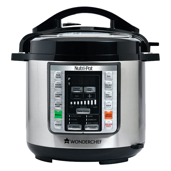 WONDERCHEF Nutri-Pot Electric Rice Cooker  (6 L, Black & Silver) (WCNUTRIPOT6L)
