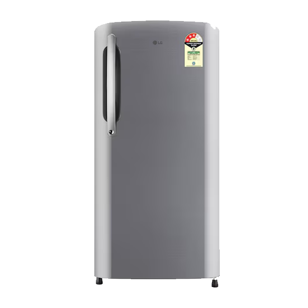 LG 201 L Single Door Refrigerator (Smart Inverter Compressor, Shiny Steel, GLD2136YHPZ)