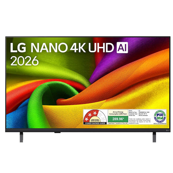 LG 189cm (75) NANO 4K UHD TV with α7 AI Processor 4K Gen9, with HDR10 Pro (75NU880B)