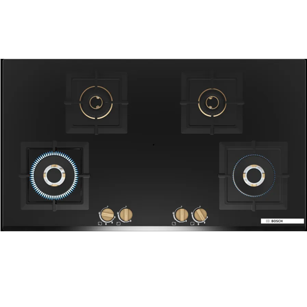 Bosch 90 cm 4 Burner Hob Series 6 True Brass 3D (PNF9B6G20I)