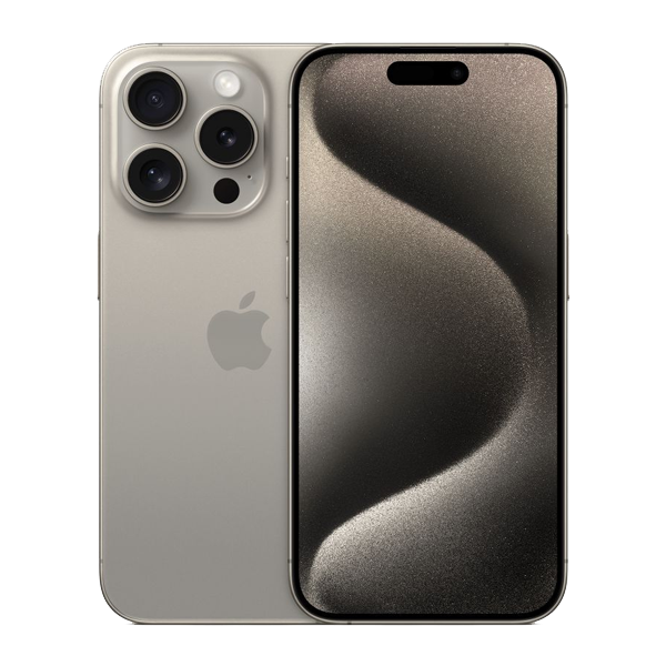 Apple iPhone 15 Pro (128GB, Natural Titanium, IP15PRO128NTRMTUX3)