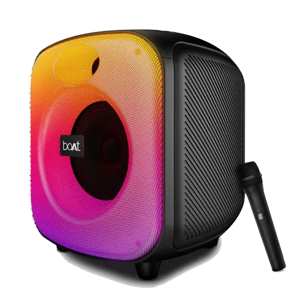 Boat PartyPal 68 Pro Wireless Party Speaker (42W boAt Signature Sound, RGB Lights, Wireless Mic, TWS Bass Boost, Bluetooth v5.3, BOATPSPARTYPAL68PRO)