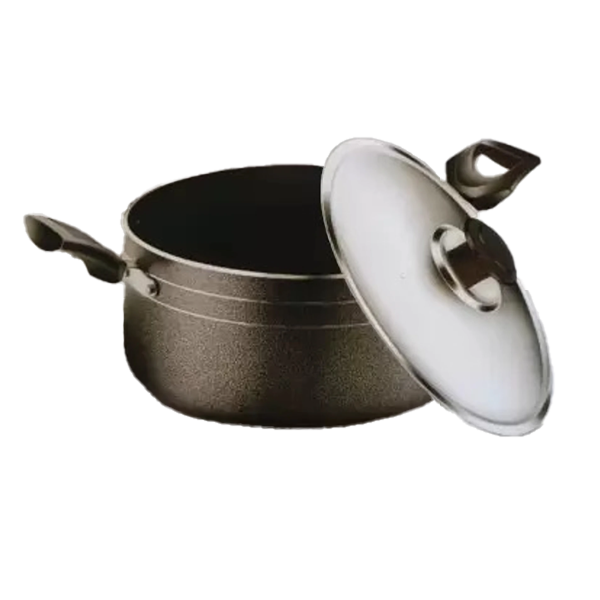 Ogera Biryani Pot 8 Ltr With Glass Lid IBP8 Non-Stick Induction (OGBIRIYANIPOT8L)