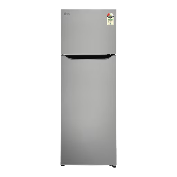 LG 288 L Double Door Refrigerator (Smart Inverter Compressor, Convertible, Shiny Steel, GLT2926PDPZ)