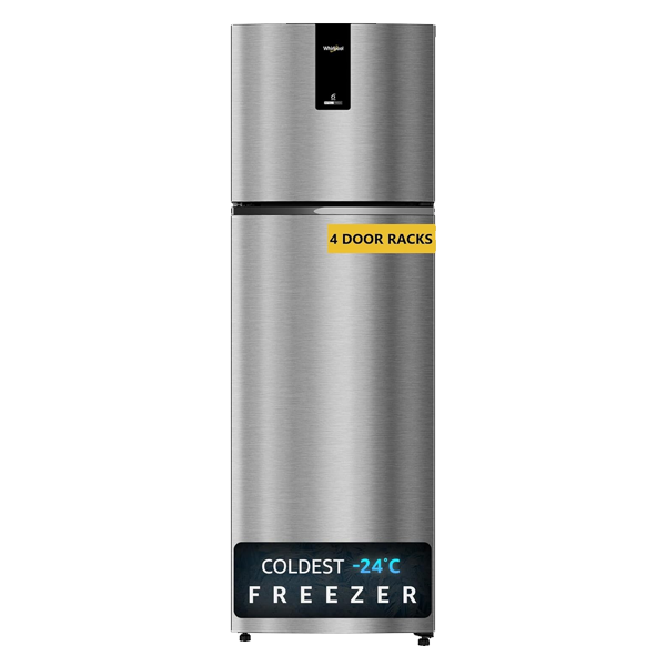 Whirlpool 235L 3 Star Inverter Frost Free Double Door Refrigerator (Athena Steel, IFINVELTDF278ATST3SY)
