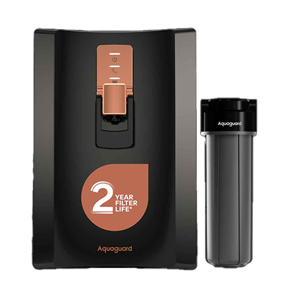 EurekaForbes Aquaguard ENRICH SUPERIO RO+UV+SS 2X+2ALK BT 5 L RO + UV Water Purifier (AGENSUPIORUCAS2X2ALK)