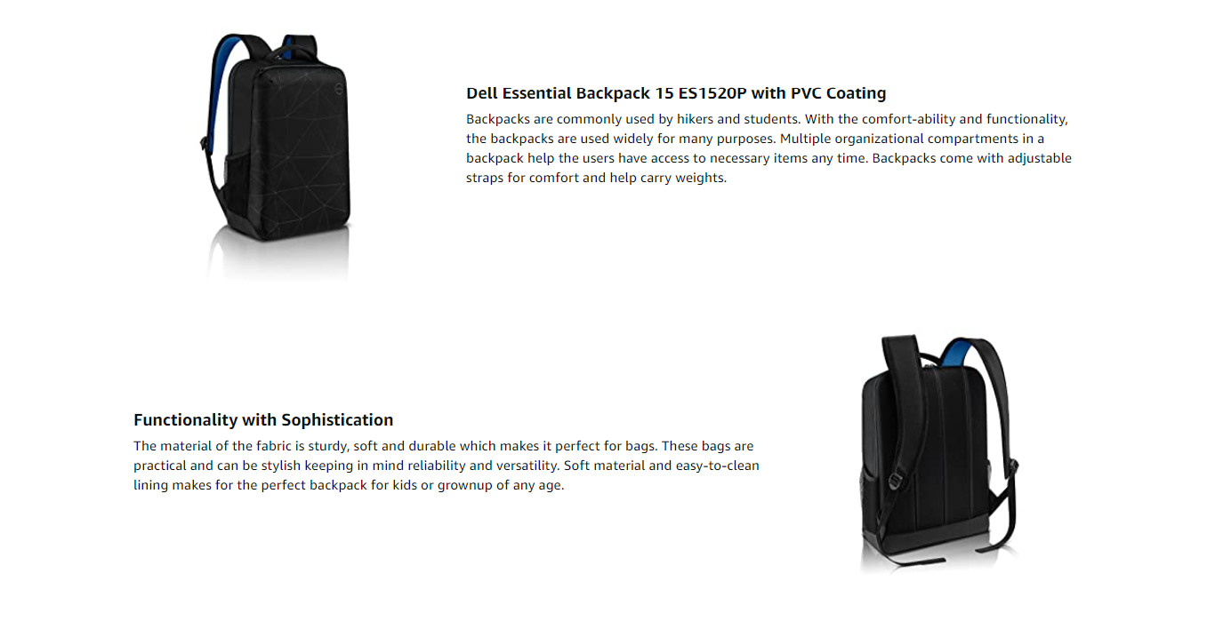 Dell Essential Pack Pack- Computer Accessories (DELLESSENTIALBACKPAC)