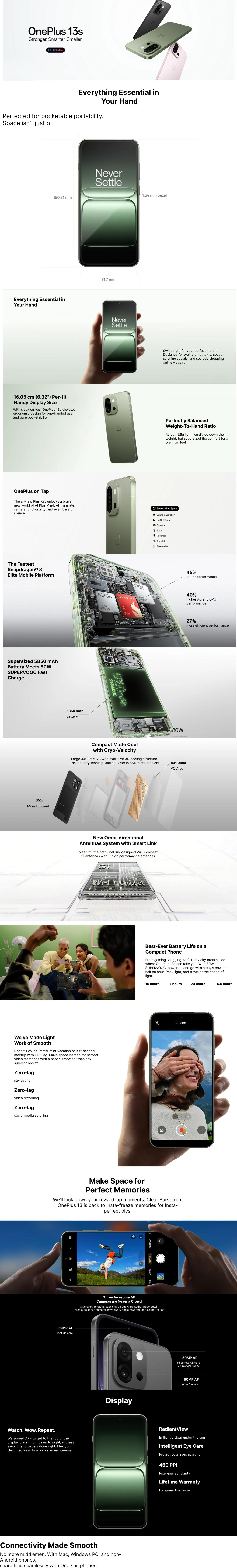 OnePlus 13s 5G (12GB RAM, 256GB, OP13S5G12256GB)