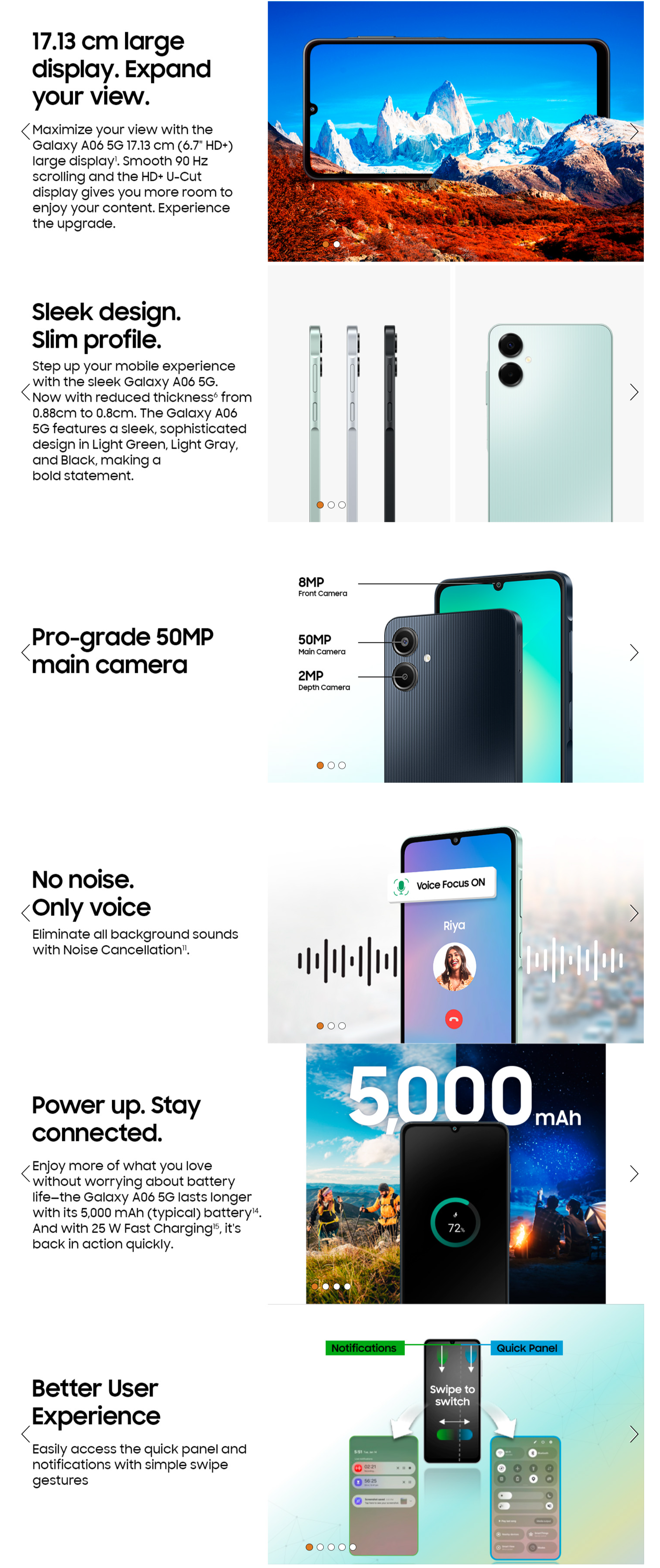 SAMSUNG Galaxy A06  4 GB RAM 128 GB Interal storage (A065G4128GB)