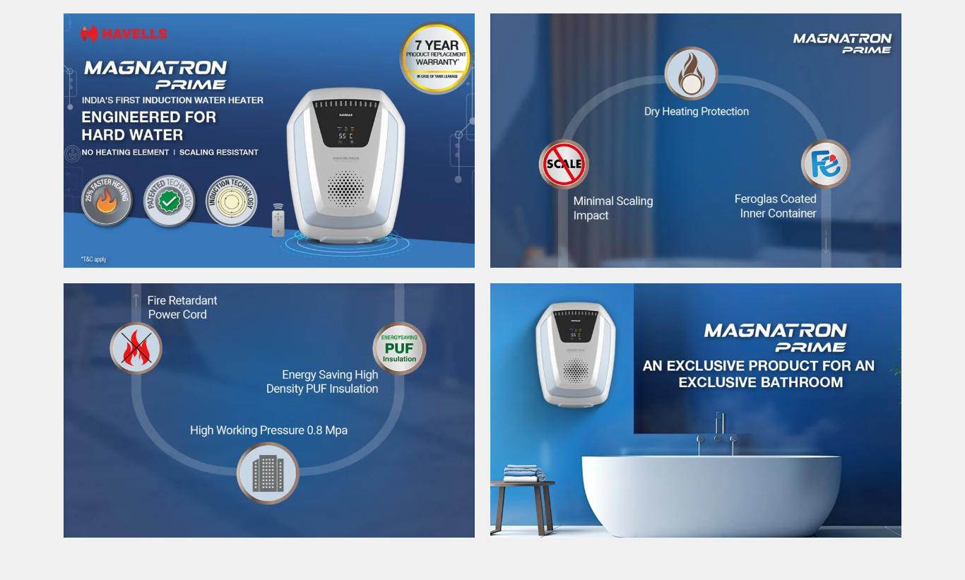 Havells 15 Litre  Magnatron Prime Storage Water Heater (15LMAGNATROPRIME4SFP)