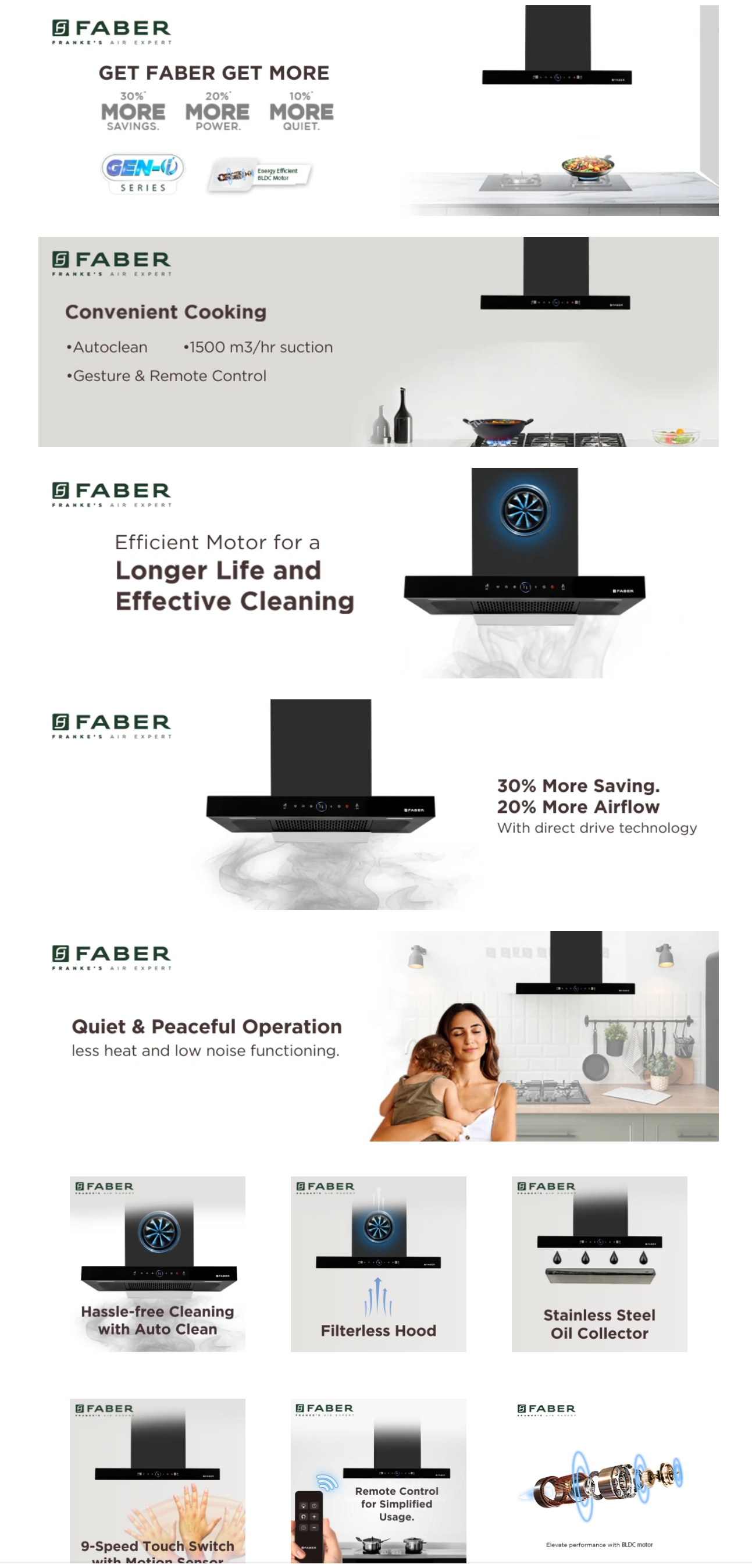 Faber Hood Dazzle BLDC FL HC BK 75 Wall Mounted Chimney (DAZZLEBLDCFLHCBK75)