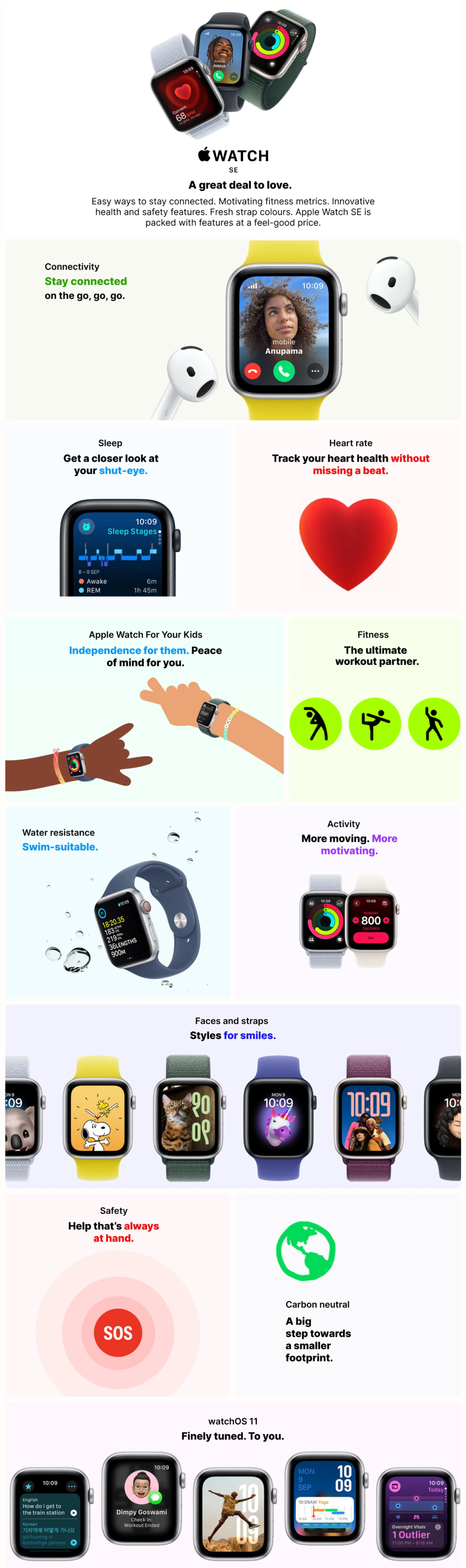 Apple Watch SE GPS + Cellular Silver Aluminium (IWSECEL40MMSIALMXGE3)