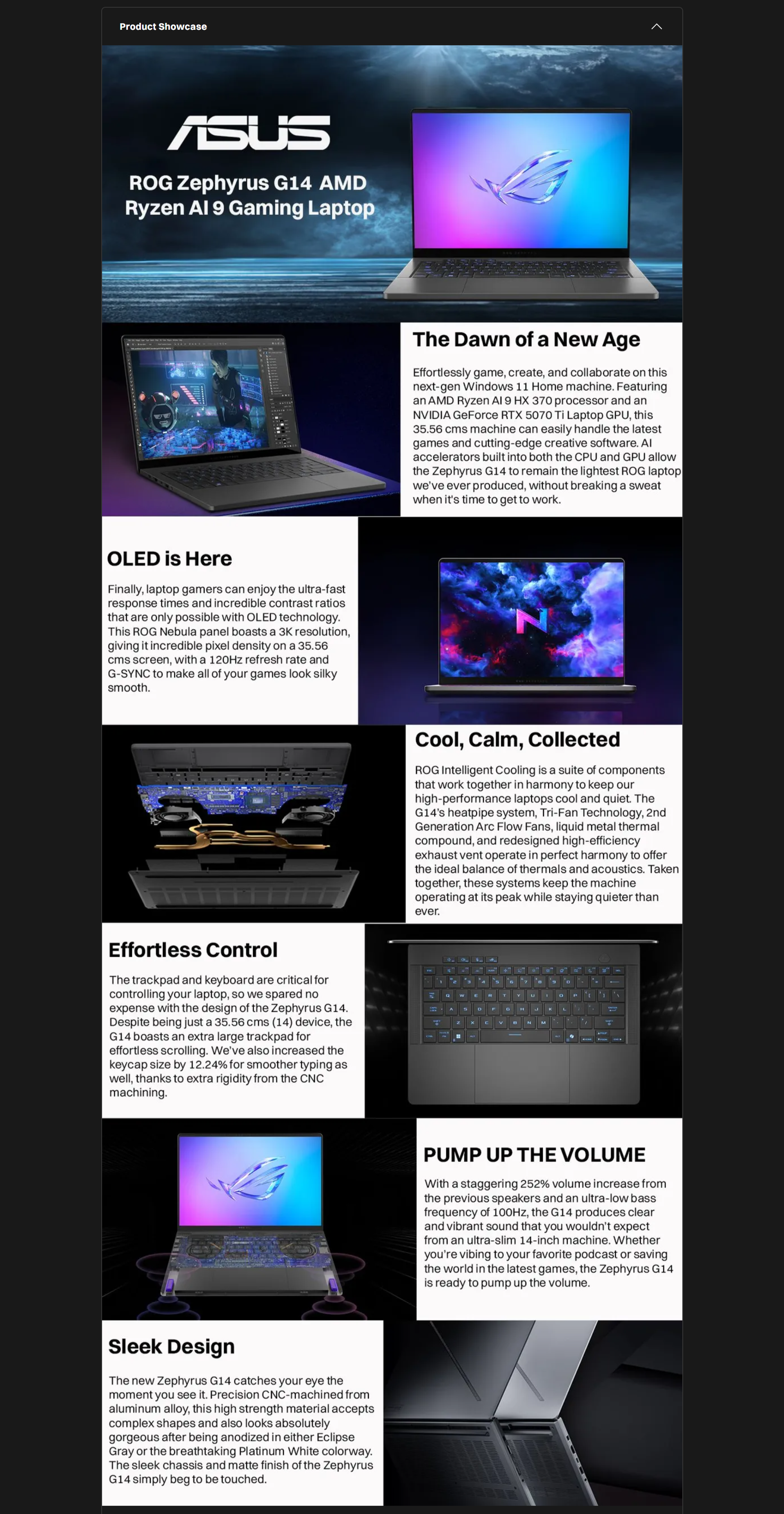 ASUS ROG Zephyrus G14 GA403WR-QS123WS AMD Ryzen AI 9 Gaming Laptop (ASUSROGA403WRQS123WS)