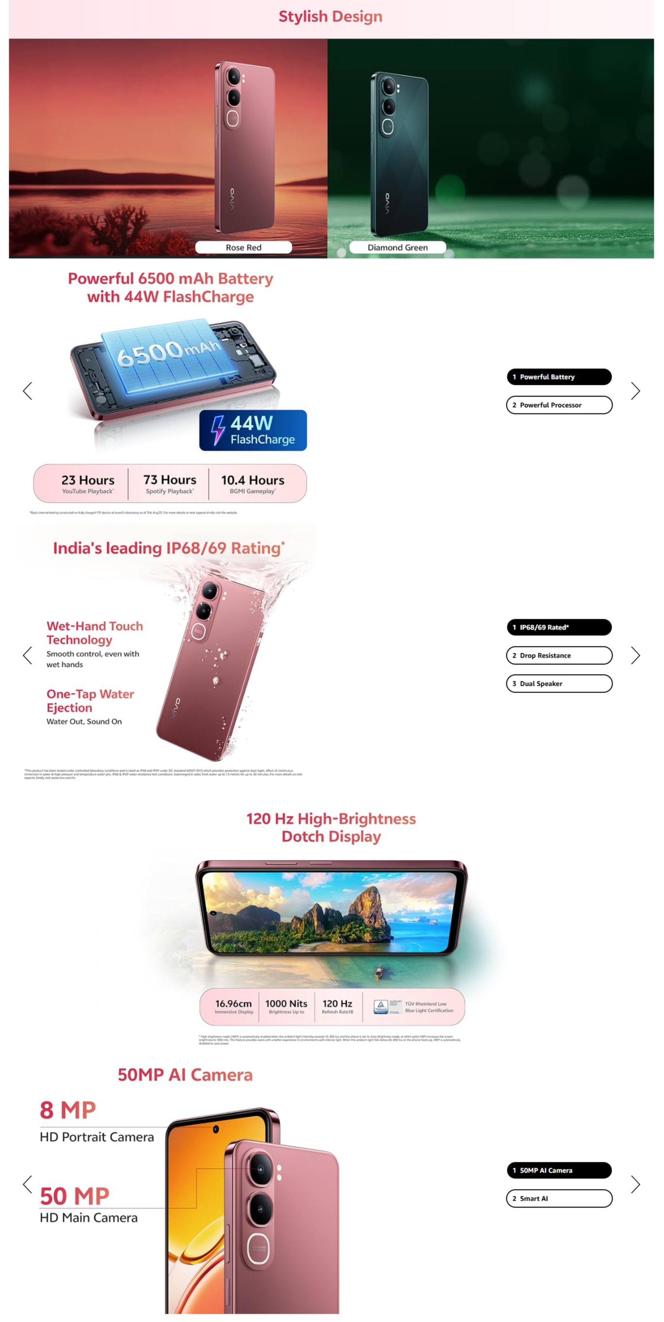 Vivo Y31 5G  6GB RAM, 128GB (Y315G6128GB)