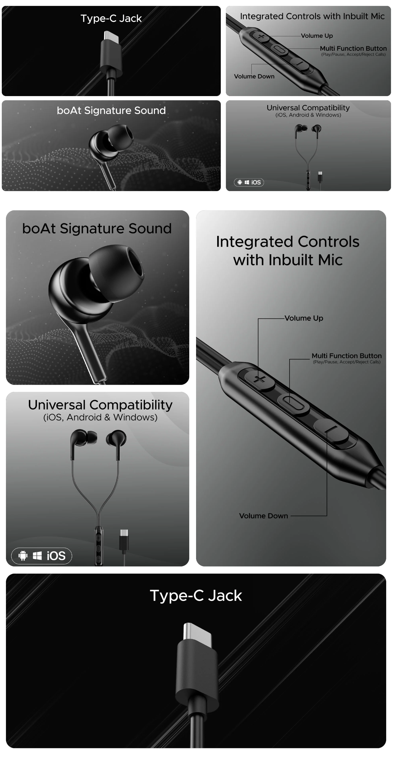 Boat Bassheads 100 C Wired Earphones (BOATBASSHEADS100C)