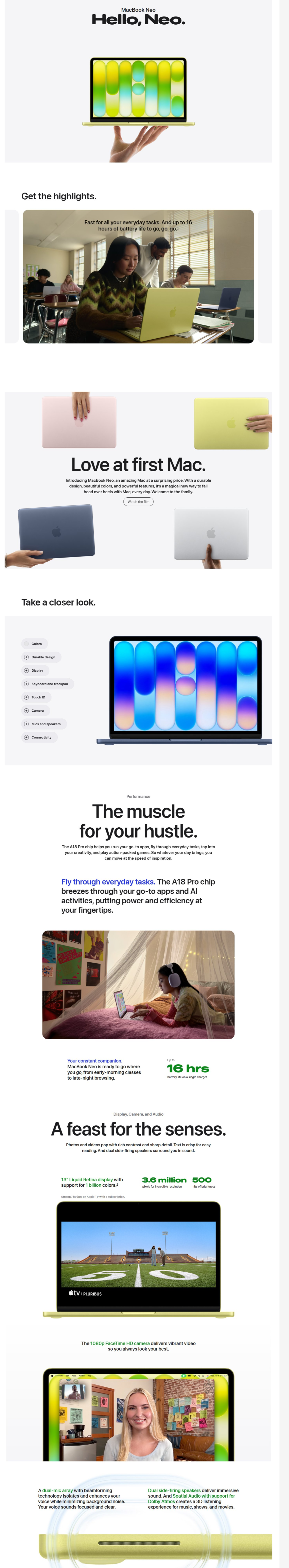 Apple MHFJ4HN/A MacBook Neo (APMBNEOA18512BSMHFJ4)