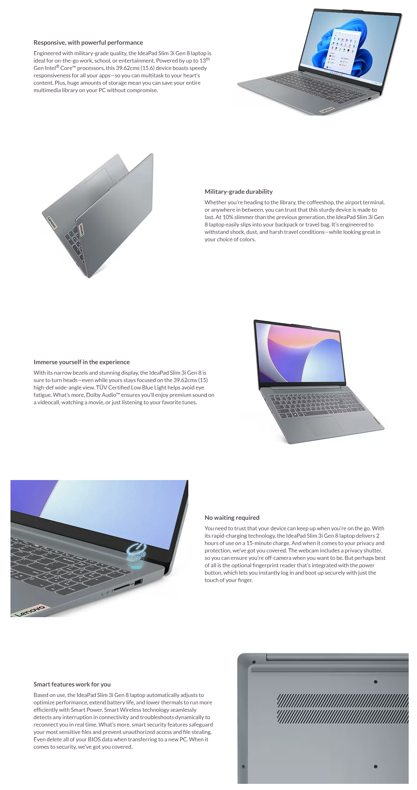 Lenovo IdeaPad Slim 3 13th Gen Intel Core i3-1315U 15.6 inch FHD Laptop (8GB RAM/512GB SSD/Windows 11/Office 2024/1Yr ADP Free/ LENOVOIP82X700HMIN)